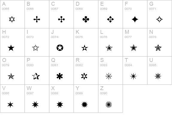 Dingthings3 Normal uppercase A-Z preview