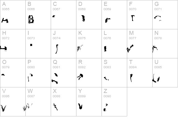 Dinosaur Fontasaurus uppercase A-Z preview