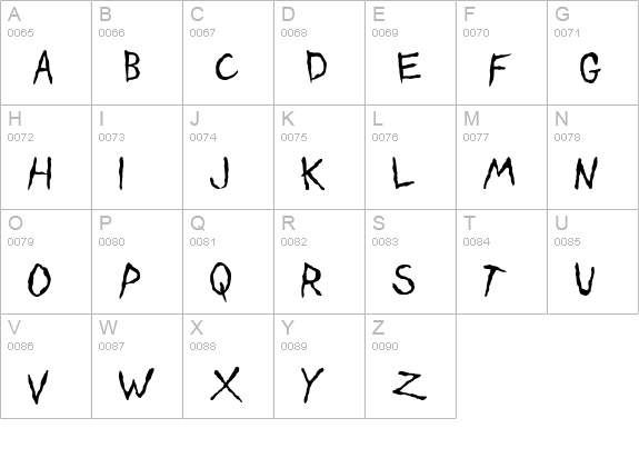 Dinosaur Jr Plane uppercase A-Z preview
