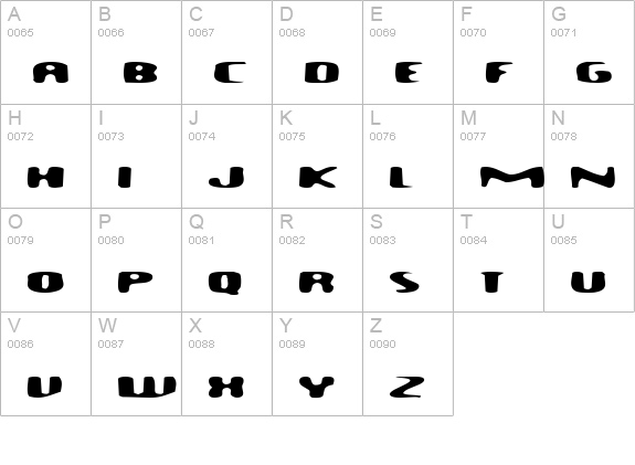 Dioptrin uppercase A-Z preview