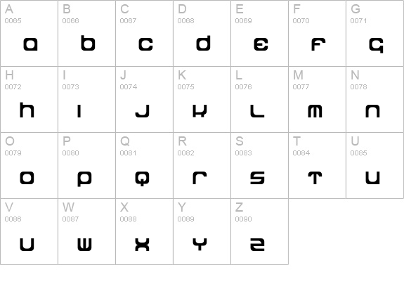 Dipdop uppercase A-Z preview