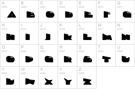Direktor uppercase A-Z preview