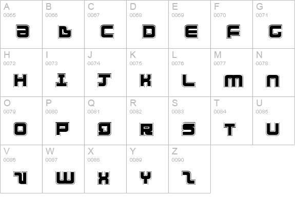 Direktor Academy uppercase A-Z preview