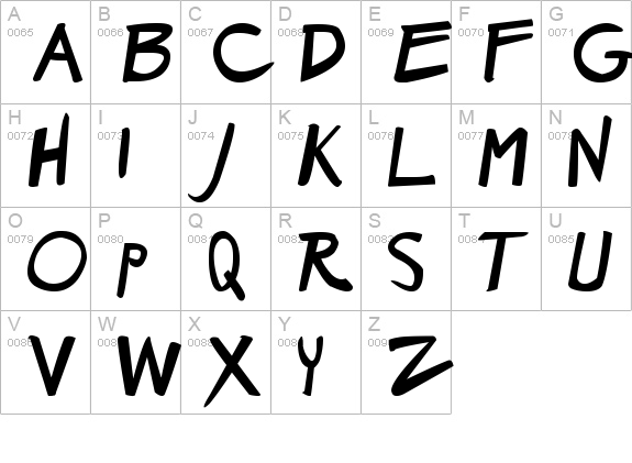 Dirty Duo Bold uppercase A-Z preview