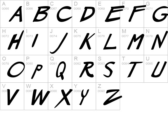 Dirty Duo Bold Italic uppercase A-Z preview