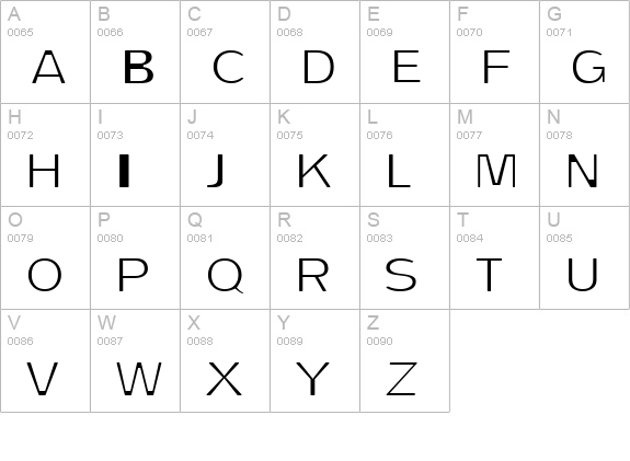 Dirty One uppercase A-Z preview