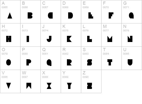 Disco Deck Condensed uppercase A-Z preview