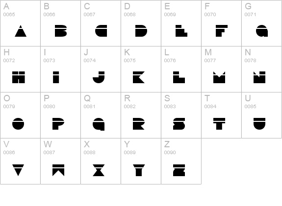 Disco Deck Laser uppercase A-Z preview