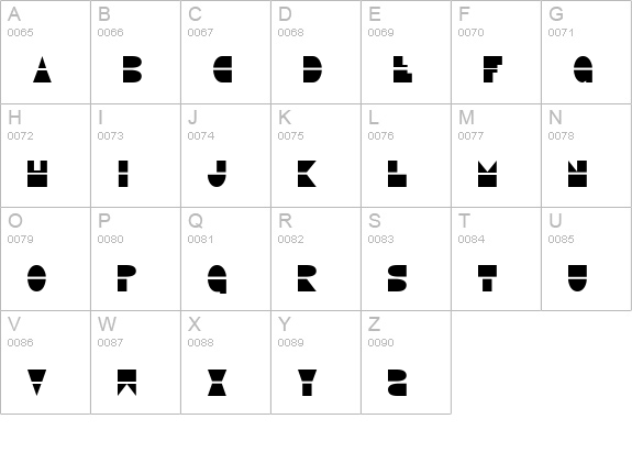 Disco Duck Condensed uppercase A-Z preview