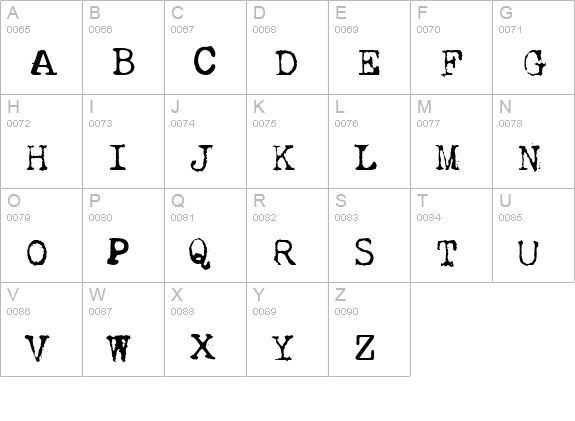 dislexiÃ¦ uppercase A-Z preview