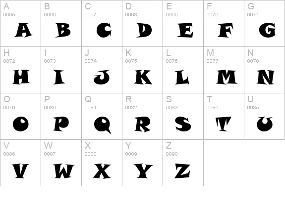 Disney Comic uppercase A-Z preview