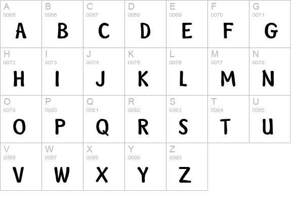 Disney Simple uppercase A-Z preview