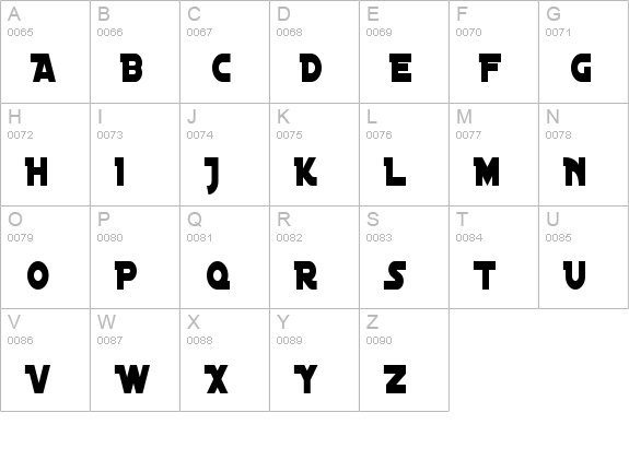 Distant Galaxy Condensed uppercase A-Z preview