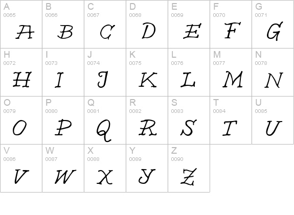 DistilleryCaps uppercase A-Z preview