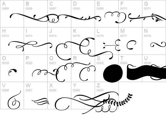 DistilleryIcons uppercase A-Z preview
