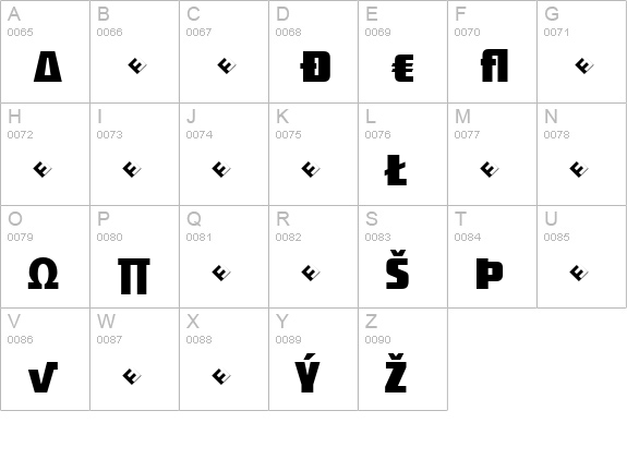 District-BoldAltExpert uppercase A-Z preview