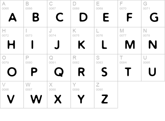 Distro Bold uppercase A-Z preview