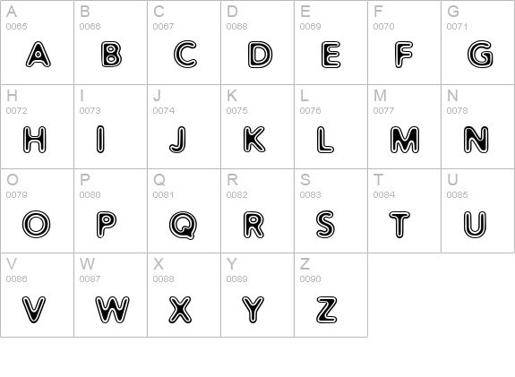 Distro Vinyl uppercase A-Z preview