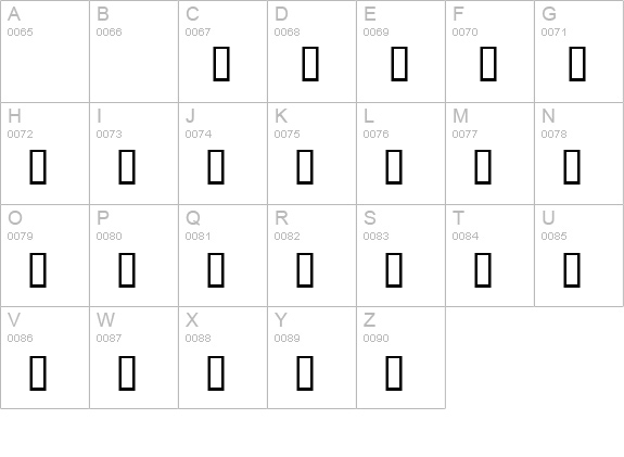 Dividers uppercase A-Z preview