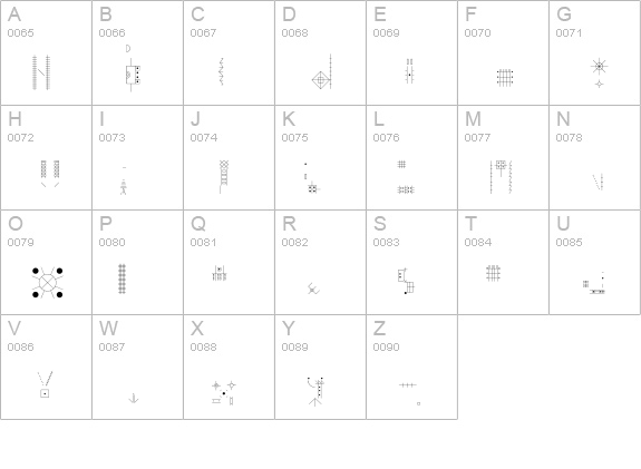 DIY-Skeleton uppercase A-Z preview