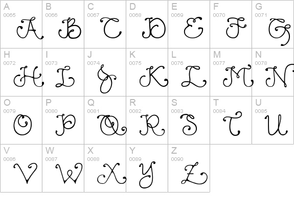 DJ Fancy uppercase A-Z preview