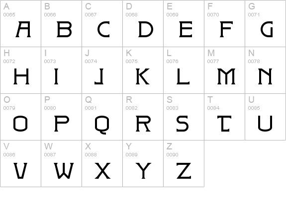 DK Badehaus uppercase A-Z preview