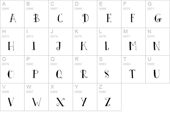 DK Father Frost uppercase A-Z preview