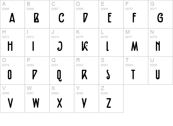 DK Fiebiger Eins uppercase A-Z preview