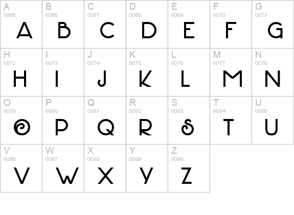DK Hofstad uppercase A-Z preview