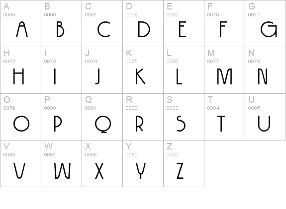 DK Hokitika uppercase A-Z preview