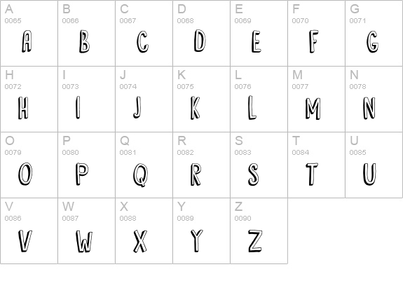DK Hyggelig uppercase A-Z preview