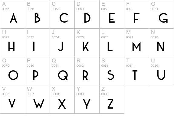 DK Kaikoura uppercase A-Z preview