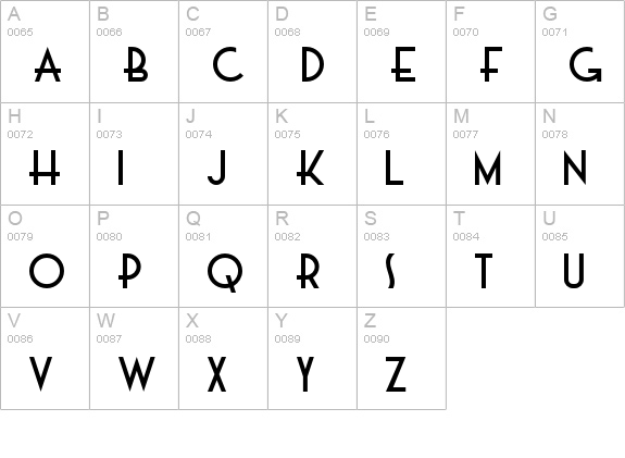 DK Majolica uppercase A-Z preview
