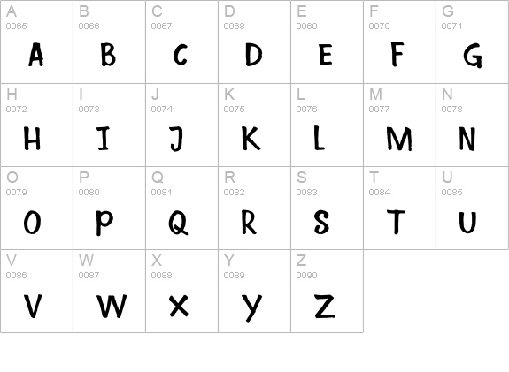 DK Mama Bear uppercase A-Z preview