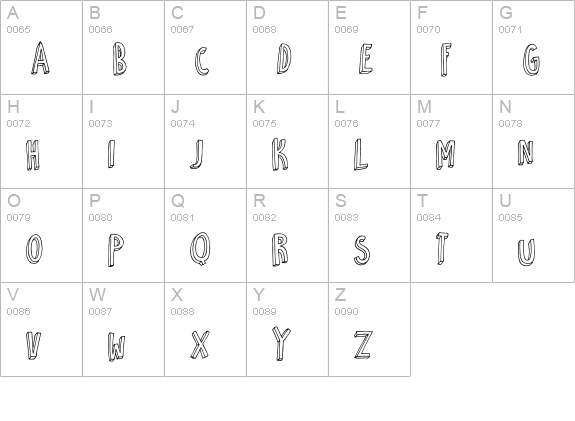 DK Petit Four uppercase A-Z preview