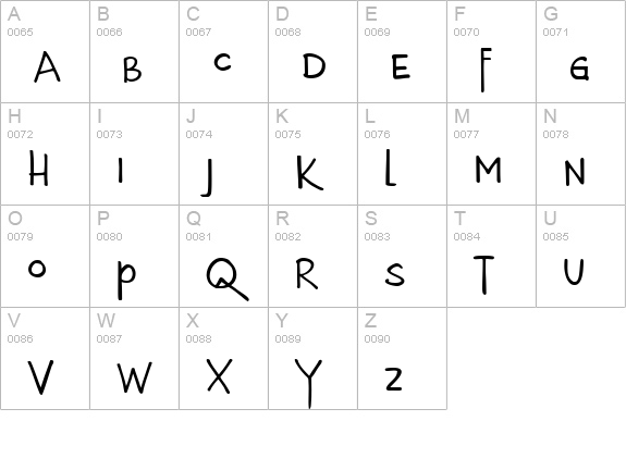 DK Porcupine Pickle uppercase A-Z preview