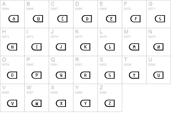 Dna uppercase A-Z preview