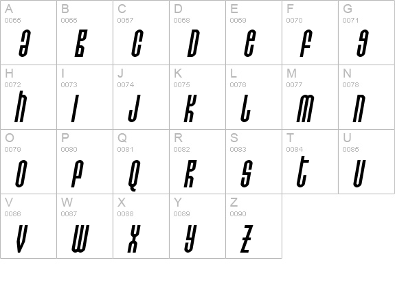 Do not eat this Italic uppercase A-Z preview