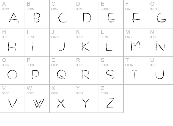 DO NOT EXIST uppercase A-Z preview