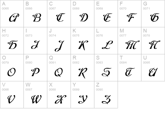Dobkin Bold Plain uppercase A-Z preview