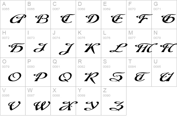 Dobkin Ex Bold Plain uppercase A-Z preview