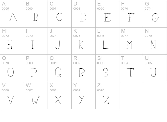 Doctor Azul uppercase A-Z preview