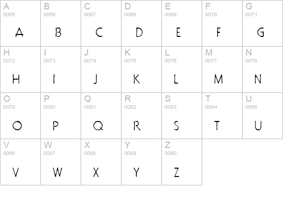 doctorBob uppercase A-Z preview