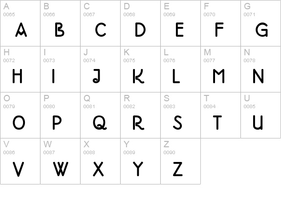 DoctorJekyll uppercase A-Z preview