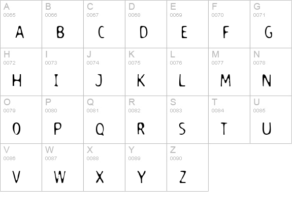 DodgenburnA uppercase A-Z preview