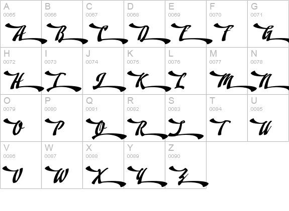 Doedel Alternate 5 Multiple uppercase A-Z preview