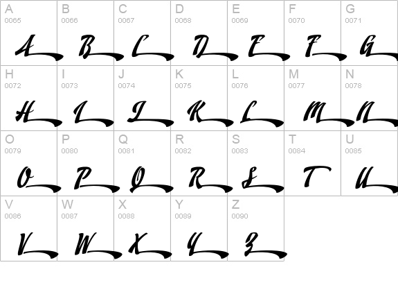 Doedel Alternate 6 Multiple uppercase A-Z preview