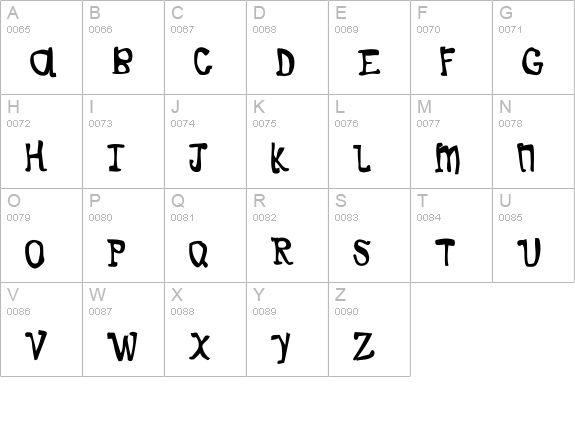 Dogfont-wide uppercase A-Z preview