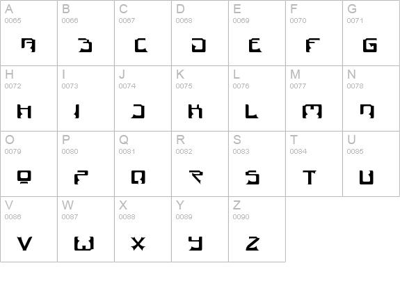 Dogma uppercase A-Z preview