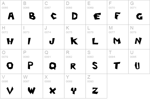 Dogs on Mars? uppercase A-Z preview